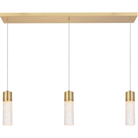 Constellation 3 Light Gold Led Pendant